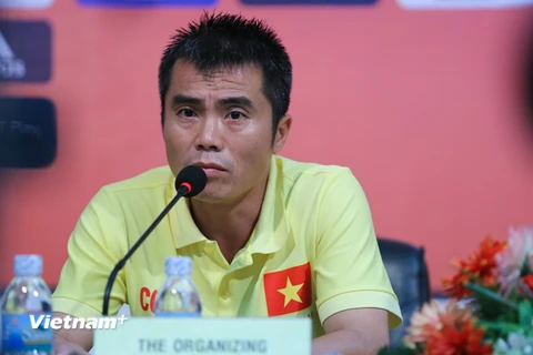 "Trận gặp U21 Hoàng Anh Gia Lai không phải cuộc “nội chiến” gia đình. Đội tôi là U21 Việt Nam cơ mà.” (Ảnh: Minh Chiến/Vietnam+)