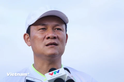 Ông Tuấn vẫn tin rằng U21 Hoàng Anh Gia Lai có thể đánh bại đối thủ. (Ảnh: Minh Chiến/Vietnam+)