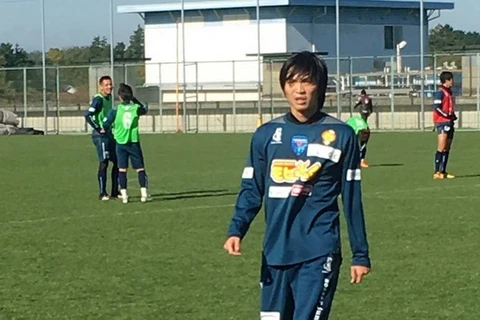 Tuấn Anh đã chơi tốt trong màn ra mắt Yokohama FC. (Ảnh: Yokohama)