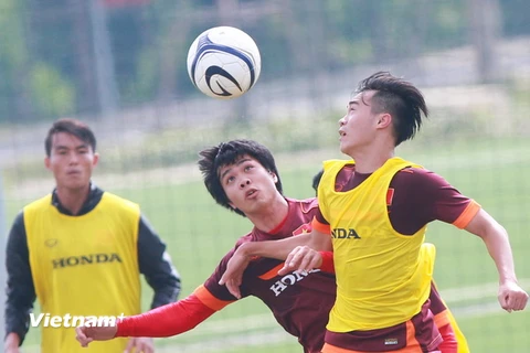 U23 Việt Nam chuẩn bị bước vào loạt sáu trận giao hữu từ ngày mai. (Ảnh: Minh Chiến/Vietnam+)