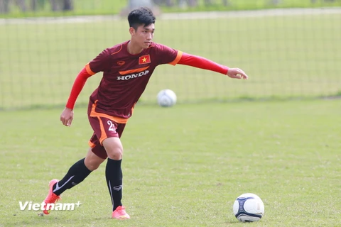 Trọng Đại là cái tên kế tiếp gia nhập danh sách "đen" ở U23 Việt Nam. (Ảnh: Minh Chiến/Vietnam+)