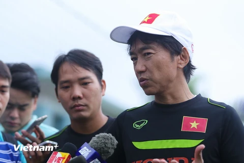 Huấn luyện viên Miura vẫn rất tự tin trước giải châu Á. (Ảnh: Minh Chiến/Vietnam+)