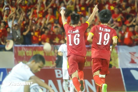 U23 Việt Nam sẽ chính thức bước vào vòng chung kết giải U23 châu Á 2016 trong vòng 8 ngày nữa. (Ảnh: Minh Chiến/Vietnam+)