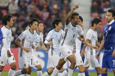 U23 Nhật Bản (áo trắng) dễ dàng đè bẹp đội bóng U23 mạnh nhất Đông Nam Á. (Ảnh: AFC)
