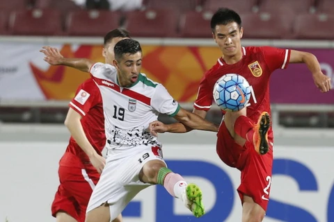 U23 Trung Quốc (áo đỏ) kết thúc giải trong nỗi thất vọng lớn. (Ảnh: AFC)