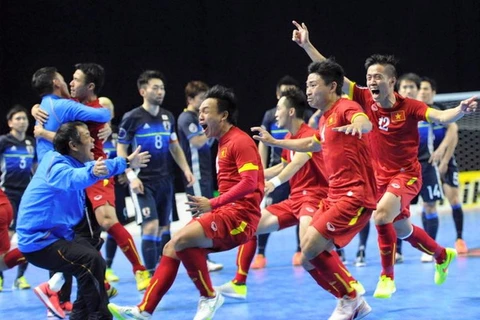 Gặp Nhật Bản hóa ra lại là điều may mắn cho Futsal Việt Nam. (Ảnh: Trần Anh Tú)