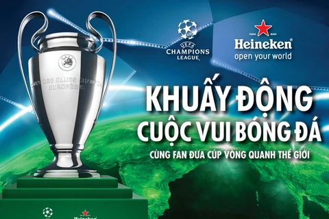 Cúp Champions League sẽ tới Việt Nam vào đầu tháng Tư. (Ảnh: Ban tổ chức cung cấp)
