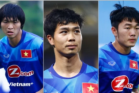 Ba cầu thủ Hoàng Anh Gia Lai phải rời đội tuyển sớm để trở về câu lạc bộ. (Ảnh: Minh Chiến/Vietnam+)