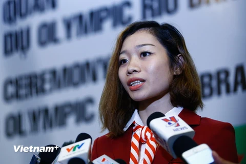 Hà Thanh khá dè dặt khi nói về cơ hội của mình ở Olympic 2016. (Ảnh: Minh Chiến/Vietnam+)