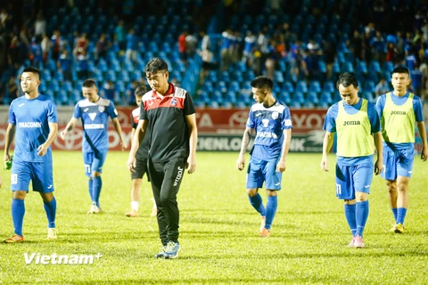 Câu lạc bộ Quảng Ninh đang gặp khủng hoảng, khó lòng cạnh tranh ở V-League 2021. (Ảnh: Vietnam+) 