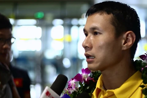 Bảo Quân đặt nhiều niềm tin vào tương lai Futsal Việt Nam. (Ảnh: PV/Vietnam+)