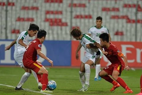 U19 Việt Nam đã kiên cường cầm hòa Iraq tại lượt trận cuối bảng B Giải U19 châu Á 2016. (Ảnh: AFC)