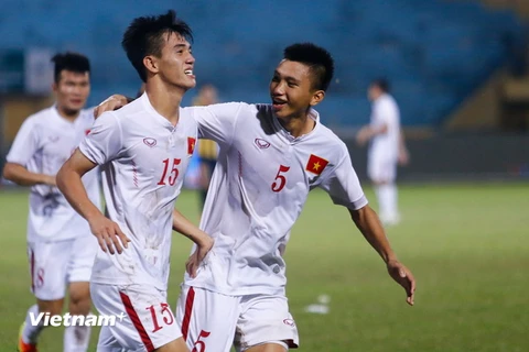 U19 Việt Nam đang bước rất gần tới kỳ tích World Cup. (Ảnh: Minh Chiến/Vietnam+)