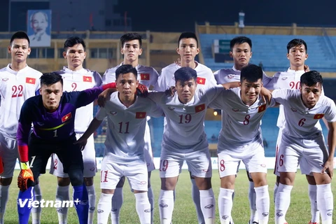 U19 Việt Nam phiên bản 2016 là đội tuyển đầu tiên trong lịch sử nước nhà giành vé dự World Cup. (Ảnh: Minh Chiến/Vietnam+)