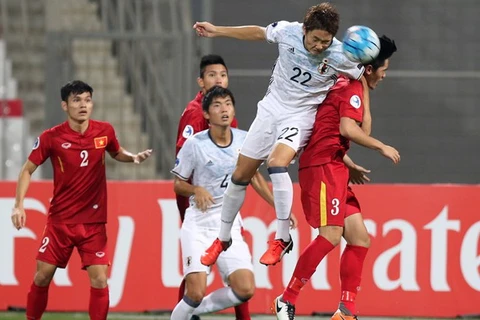 Không có cơ hội cho U19 Việt Nam trước một Nhật Bản quá mạnh. (Ảnh: AFC)
