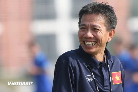 Huấn luyện viên Hoàng Anh Tuấn đang chuẩn bị lực lượng cho mục tiêu SEA Games 2017. (Ảnh: Đỗ Đen/Vietnam+)