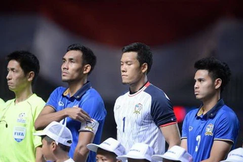 Đội tuyển Thái Lan vẫn còn cơ hội ngược dòng ở trận lượt về trên sân nhà. (Ảnh: Thùy Minh)
