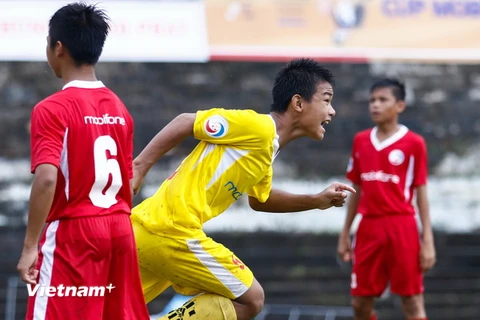 Hải Dương là “ông Vua” của bóng đá trẻ ở cấp độ U11 với ba chức vô địch trong bốn năm gần nhất. (Ảnh: Minh Chiến/Vietnam+)