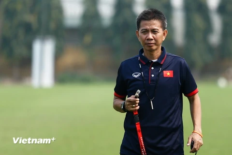 Huấn luyện viên Hoàng Anh Tuấn tin U20 Việt Nam có thể tạo bất ngờ tại U20 World Cup. (Ảnh: Minh Chiến/Vietnam+)