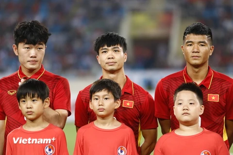 Với lứa Công Phượng, Xuân Trường, U22 Việt Nam được kỳ vọng sẽ giải “cơn khát vàng” SEA Games của bóng đá Việt Nam. (Ảnh: Minh Chiến/Vietnam+)
