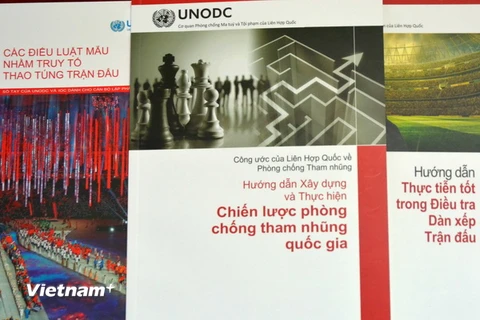 Chiều qua (31/8), Cơ quan Phòng chống Ma túy và Tội phạm của Liên Hiệp Quốc (UNODC) đã phối hợp cùng Bộ công an Việt Nam cho ra mắt ba tài liệu liên quan tới các vấn đề tiêu cực trong thể thao.