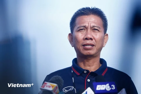 Huấn luyện viên Hoàng Anh Tuấn mơ về World Cup thứ hai cho bóng đá Việt Nam. (Ảnh: Minh Chiến/Vietnam+)