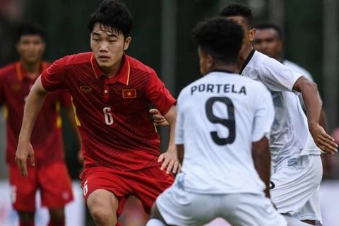 Xuân Trường có niềm tin mãnh liệt vào U23 Việt Nam trước mục tiêu báo thù Hàn Quốc. (Ảnh: AFC)