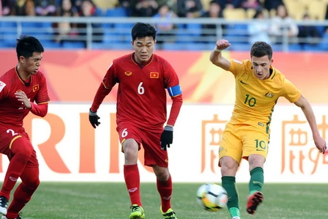 U23 Việt Nam giành thắng lợi lịch sử nhờ sự khinh địch của U23 Australia. (Ảnh: AFC)