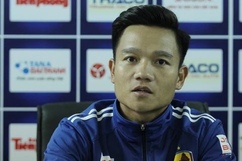 Đội trưởng Đinh Thanh Trung đánh giá cao những đàn em U23 Việt Nam bên phía Sông Lam Nghệ An. (Ảnh: Linh Lam)