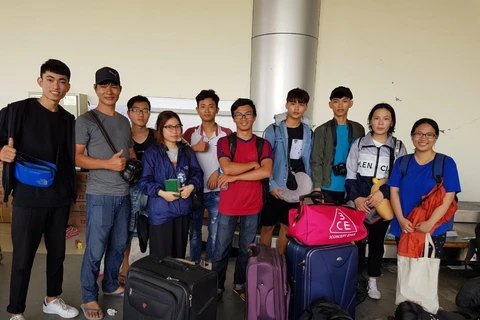 10 sinh viên Việt Nam đang học tập tại Đại học Tadulako, thành phố Palu trên đảo Sulawesi, là vùng bị động đất đã an toàn (Ảnh: Cơ quan chức năng Indonesia cung cấp)