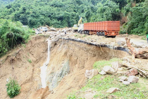 Gia Lai: Đèo An Khê vẫn tiếp tục sạt lở nghiêm trọng