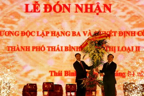 Lễ công nhận thành phố Thái Bình là đô thị loại II