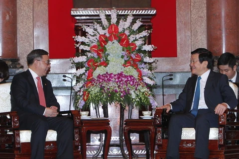 Chủ tịch nước tiếp Bí thư Tỉnh ủy Quảng Đông của Trung Quốc 