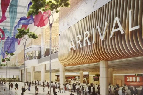 Cụm nhà ga Terminal 4 tại sân bay Changi sẽ khai trương vào năm 2017. (Ảnh: saaarchitects.com.sg)