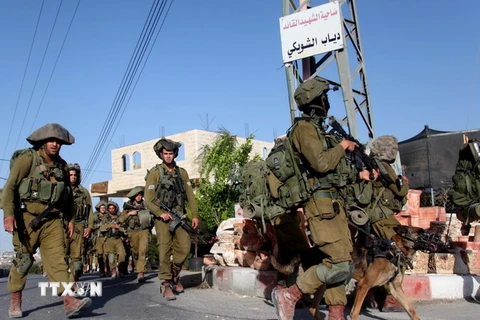 Israel bắt giữ thêm 10 người Palestine tại khu Bờ Tây
