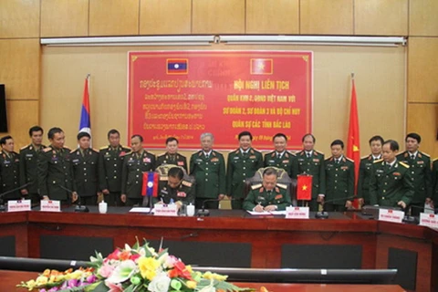 Quân khu 2 triển khai nhiệm vụ hợp tác với các tỉnh Bắc Lào