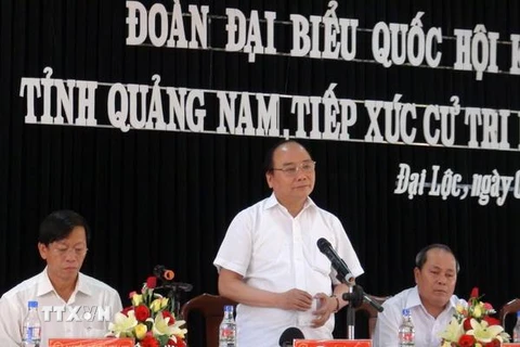 Phó Thủ tướng Nguyễn Xuân Phúc tiếp xúc cử tri tại Quảng Nam