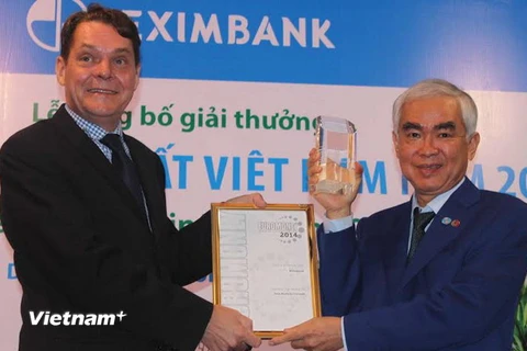 Eximbank nhận giải thưởng Ngân hàng tốt nhất Việt Nam 2014