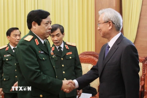 Đại tướng Phùng Quang Thanh tiếp Đại sứ Hàn Quốc