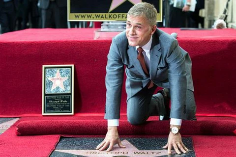 Tài tử Christoph Waltz được vinh danh trên Đại lộ Hollywood