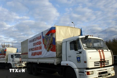Đoàn xe cứu trợ thứ 10 của Nga cho Ukraine sắp lên đường