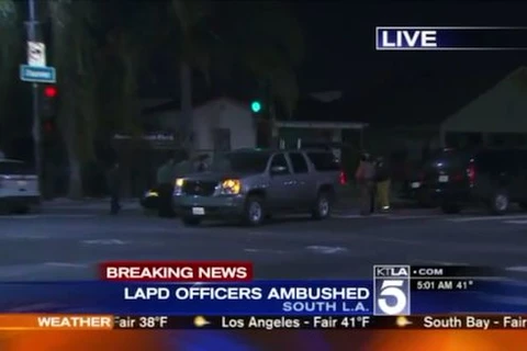 Mỹ: 2 đối tượng nổ súng vào cảnh sát tại Los Angeles