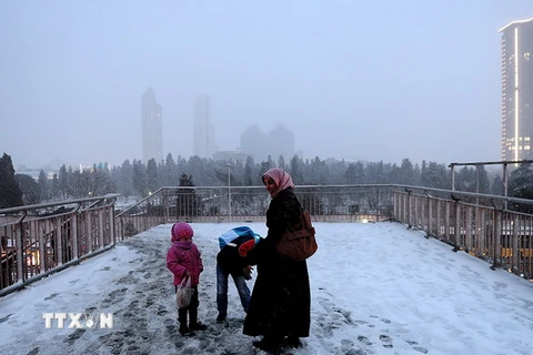 Bão tuyết hoành hành gây ảnh hưởng nặng nề tại Trung Đông