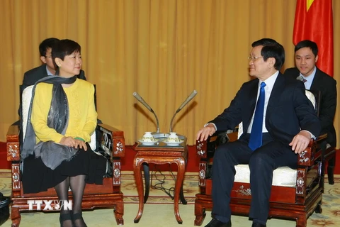 Chủ tịch nước tiếp Đoàn Hội hữu nghị Đối ngoại nhân dân Trung Quốc