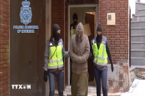 Cảnh sát Tây Ban Nha bắt giữ 4 phần tử Hồi giáo cực đoan