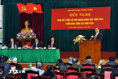 Hội nghị triển khai công tác đối ngoại nhân dân năm 2015