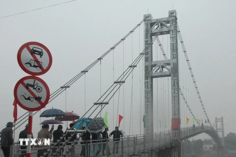 Hà Nam: Khánh thành và gắn biển công trình cầu treo Nam Công