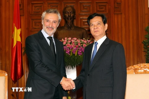 Thủ tướng Nguyễn Tấn Dũng tiếp Đại sứ Italy đến chào từ biệt