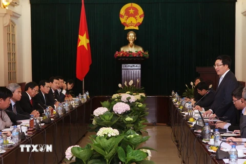 Phó Thủ tướng Phạm Bình Minh thăm và làm việc tại Hải Phòng