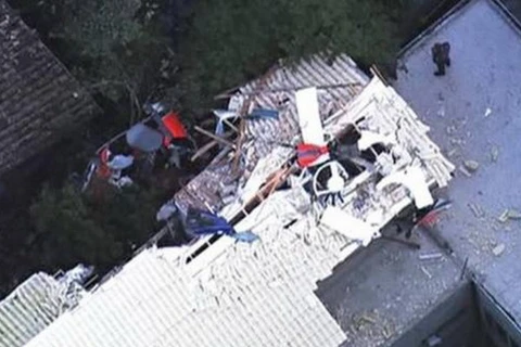 Rơi máy bay trực thăng tại khu dân cư ở Brazil, 5 người chết